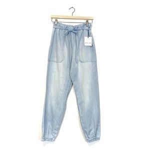 Bella Dahl | Chambray Paper Bag Jogger Pants Size S NWT